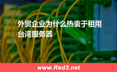 租用台湾服务器:外贸企业为什么热衷于租用台湾服务器