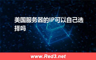 美国服务器:美国服务器的IP可以自己选择吗