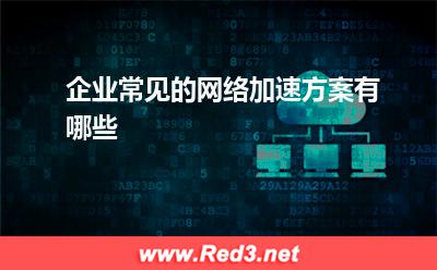 服务器租用:企业常见的网络加速方案有哪些