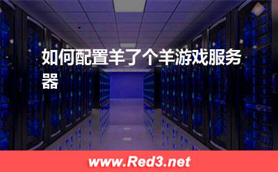 服务器硬盘:如何配置羊了个羊游戏服务器
