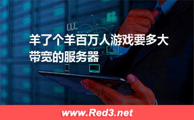 游戏服务器:羊了个羊百万人游戏要多大带宽的服务器